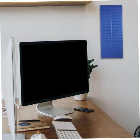 Wall-Mounted Card Holder Rack Material Attendance Card Storage Shelf Retractable Document Organizer for Factory Use Random Color in Saudi Arabia