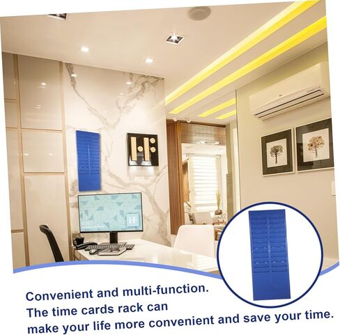 Wall-Mounted Card Holder Rack Material Attendance Card Storage Shelf Retractable Document Organizer for Factory Use Random Color in Saudi Arabia