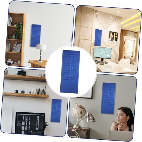 Wall-Mounted Card Holder Rack Material Attendance Card Storage Shelf Retractable Document Organizer for Factory Use Random Color in Saudi Arabia