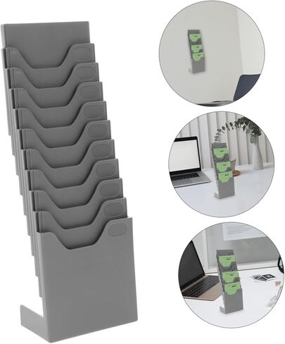 Expandable Plastic Cards Rack Flexible Attendance Card Holder Shelf for Office Warehouse Factory Material Storage Organizer in Saudi Arabia