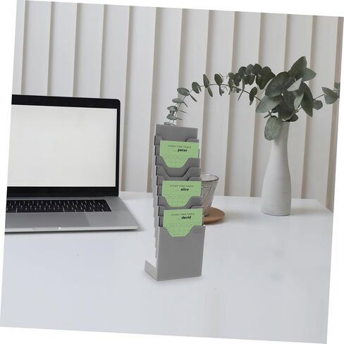 Expandable Plastic Cards Rack Flexible Attendance Card Holder Shelf for Office Warehouse Factory Material Storage Organizer in Saudi Arabia