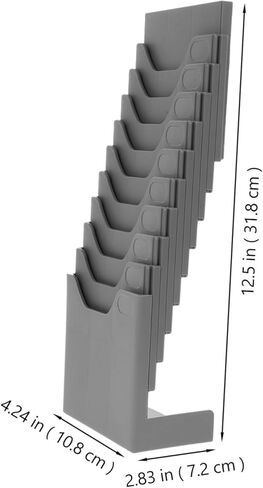 Expandable Plastic Cards Rack Flexible Attendance Card Holder Shelf for Office Warehouse Factory Material Storage Organizer in Saudi Arabia