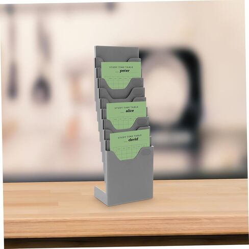 Expandable Plastic Cards Rack Flexible Attendance Card Holder Shelf for Office Warehouse Factory Material Storage Organizer in Saudi Arabia