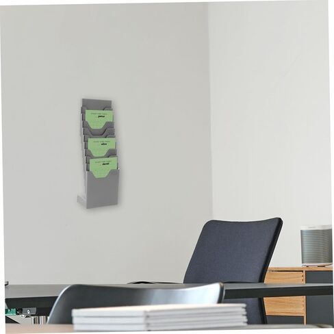 Expandable Cards Holder Rack Sturdy Plastic Office Document Organizer for Attendance Cards with Multiple Slots for Factory Use in Saudi Arabia