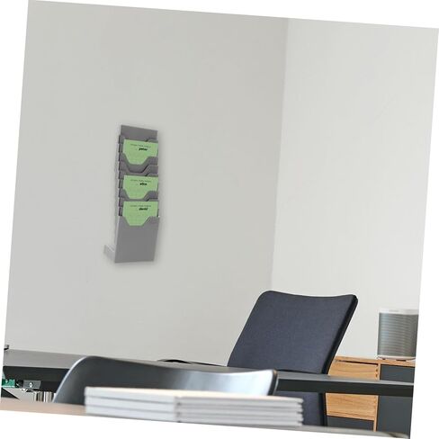 Position Vertical Cards Rack with Multi-Pocket Organizer for Attendance and Employee Badges Stable and Expandable Storage Shelf for Warehouse Office Classroom Lightweight and in Saudi Arabia