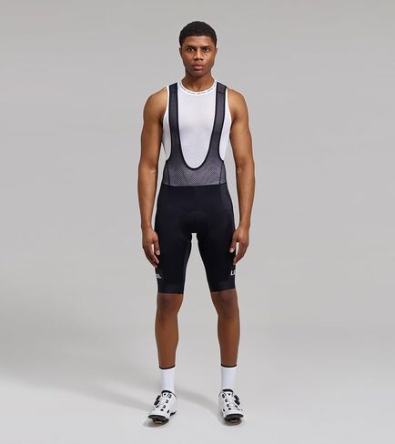 LE COL Men's Sport Bib Shorts II | Padded Chamois Cycling Shorts with Gel Inserts | Black/Black | Large in Saudi Arabia