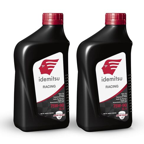 Idemitsu Full Synthetic Racing 75W-90 Gear Oil – 1 Quart, Pack of 2 | High-Performance Gearbox Oil for Extreme Conditions in Saudi Arabia
