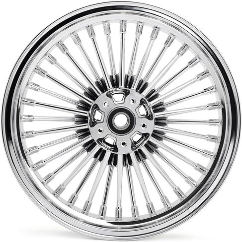 حافة عجلة خلفية TOFR مقاس 16x3.5 مصبوبة 36 بوصة من الكروم مقاس 16 بوصة لسيارة Harley Heritage Softail Classic Deluxe Springer Classic 2000-2007 FatBoy 2000-2006 Softail Standard Night Train Springer 2000-2005 in Saudi Arabia