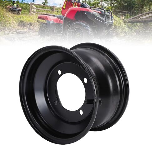 Acouto 8 Inch ATV Front Wheel Rim 19x7-8 19x7.00- Go Kart Wheel Rim 4 Hole High Strength Steel Hub for Dirt Bike Buggy Ride On Mower in Saudi Arabia