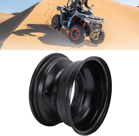 Acouto 8 Inch ATV Front Wheel Rim 19x7-8 19x7.00- Go Kart Wheel Rim 4 Hole High Strength Steel Hub for Dirt Bike Buggy Ride On Mower in Saudi Arabia