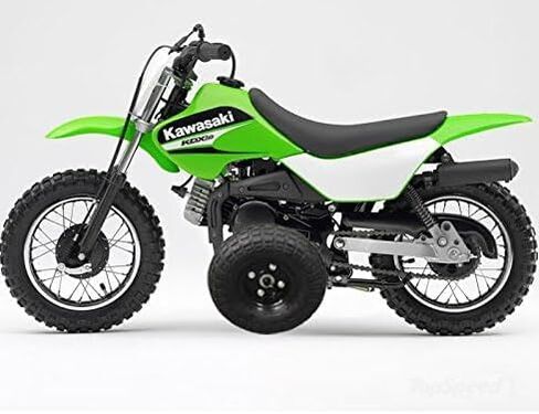Generic ارتفاع قابل للتعديل Kawasaki KDX50 KDX 50 للأطفال الشباب - عجلات تدريب عالمية فقط - الدراجة غير متضمنة!, أسود in Kuwait