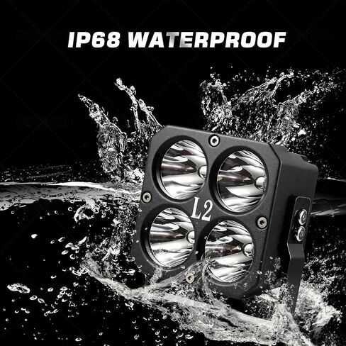 4 Inch Led Pods Light with Flashing Mode, White Off Road Driving Light Spot LED Bar Cube Lights 230W 3200LM Auxiliary Ditch Lights for SUV ATV Truck Boat with Remote Controller (2 Pcs) in Saudi Arabia