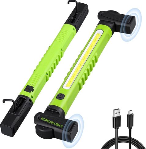 Ropelux Work Light 3rd Gen, 3200LM Bright Mechanic Under Hood Lights with 6000mAh, Rechargeable Portable Magnetic Trouble Lighting Bar with Hooks for Car Repair, Inspection, Emergency, Tool Gift, 1Pcs in Saudi Arabia