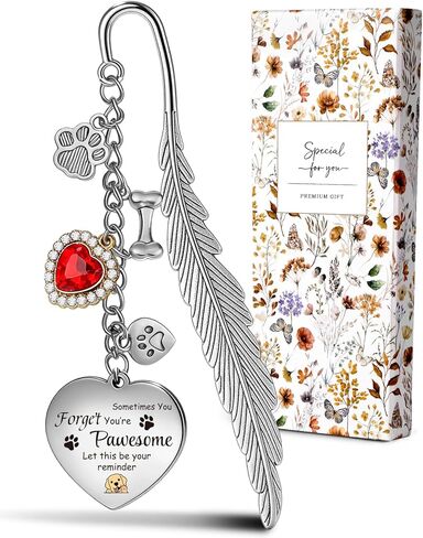 علامات Buleens المرجعية للنساء للقراءة - علامات كتاب لمحبي كتب القراء، علامة مرجعية معدنية لطيفة على شكل زهور الزنبق الفضي مع المعلقات، ملحقات كتب جميلة وجمالية، هدايا القراءة in Kuwait