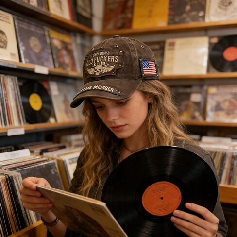 Old Fuckers Club Hat, 3D Embroidery and Rivets Vintage Baseball Cap, Unisex Retro Adjustable Hat Gift for Men & Women in Saudi Arabia