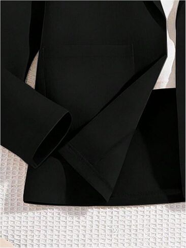 Milumia Girl's 2 Piece Outfits Open Front Collar Long Sleeve Blazer and Belted Pants Sets in Saudi Arabia