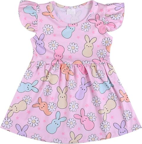 nebljgo Toddler Girl Bunny Clothing Sets Spring Summer T-Shirt Leggings Pants Outfit 3-8Y in Saudi Arabia