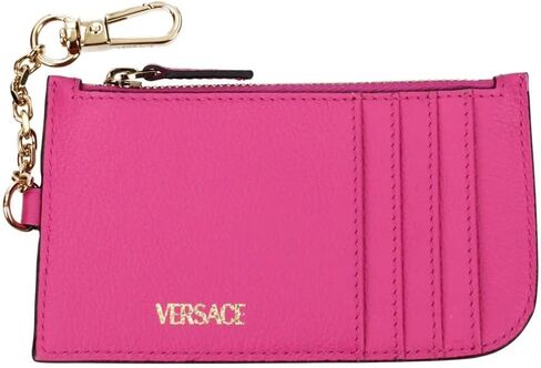 Versace Medusa Women's Pink Leather Credit Card Holder Wallet in Saudi Arabia