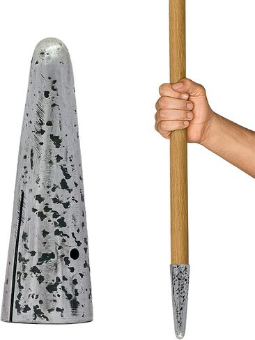 أغطية مؤخرة الرمح المصنوعة يدويًا - أطراف عمود من الصلب الكربوني لإعادة تمثيل، وLARP، والعتاد الروماني والعصور الوسطى in Kuwait