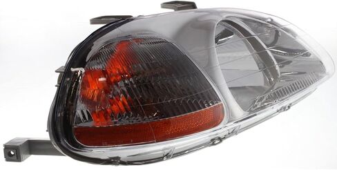 Replacement Headlight Lamp Kit Passenger Side Fits Honda Civic 1.6L 4-Cyl Coupe in Saudi Arabia
