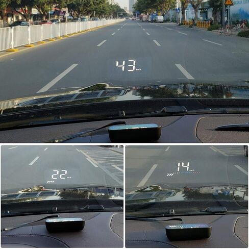 عرض رأس السيارة، عداد سرعة OBD2 HUD GPS لشاحنة، iKiKin M7 ثنائي وضع العرض الزجاج الأمامي للسيارة للعرض الخارجي لجميع السيارات والمركبات in Kuwait