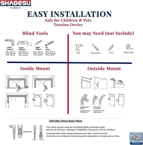ستائر ShadesU Zebra لأسطوانة النوافذ الداخلية، ظلال حمار وحشي لظلال تصفية الضوء الخاصة بالنوافذ (أقصى ارتفاع 72 بوصة) (اللون الأبيض) (العرض 34 بوصة) in Kuwait