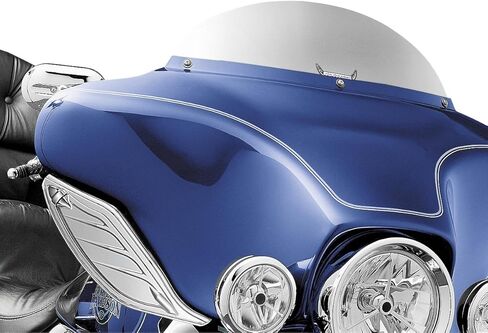Kuryakyn 1108 Air Management Motorcycle Accessory: Dragon Wing Variable Air/Heat Deflectors for 1996-2013 Harley-Davidson Motorcycles, Dark Smoke, 1 Pair in Saudi Arabia