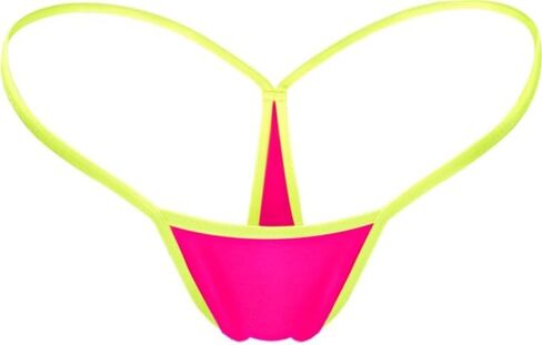 سراويل G string للنساء، سراويل بيكيني منخفضة الارتفاع نابضة بالحياة وقابلة للتنفس ومريحة بدون خياطة من الأسفل بدون عرض in Kuwait