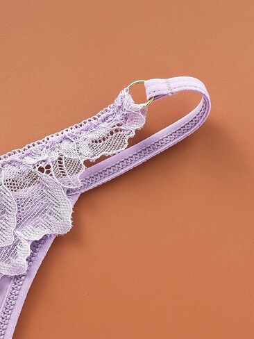 Plus Size Lace Thong Panties, 8-Pack Sexy Lace Bow Thong Underwear Set, Comfortable Breathable Women’s Lace Thongs in Saudi Arabia