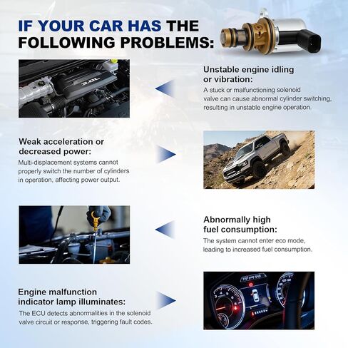 4 قطع محرك ملف لولبي متعدد الإزاحة متوافق مع 2010-2024 Ram 1500 2500 تشالنجر شاحن قائد جراند شيروكي 300 5.7L 6.4L استبدال 53022298AA 916-592XD in Kuwait