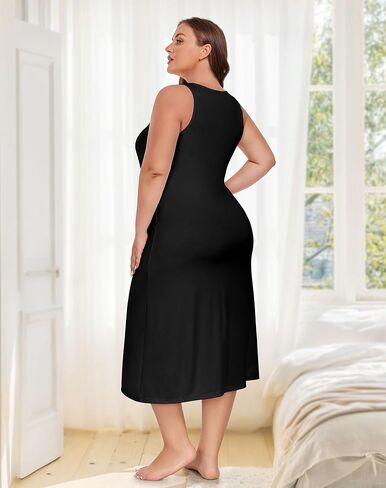 MANCYFIT Plus Size Full Slip for Women Long Slip for Under Dress Slips Tank Top Long Nightgown in Saudi Arabia