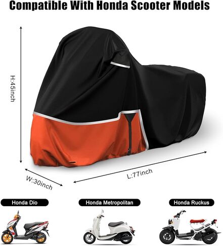 غطاء دراجة نارية مقاوم للماء يحل محل Honda Goldwing مع نماذج الجذع، 420D Oxford Cloth GL1500، GL1800، Valkyrie Interstate غطاء دراجة نارية للحماية من غبار المطر الثلجي in Saudi Arabia