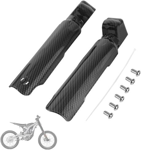 Surron KKE Fork Guards Imitation Carbon Fiber Sur-Ron Front Fork Cover Protector Front Fork Guards Shock Protection Compatible with Electric Dirt Bike Sur-Ron/Surron/Sur Ron S/X / X160 / X260 in Saudi Arabia