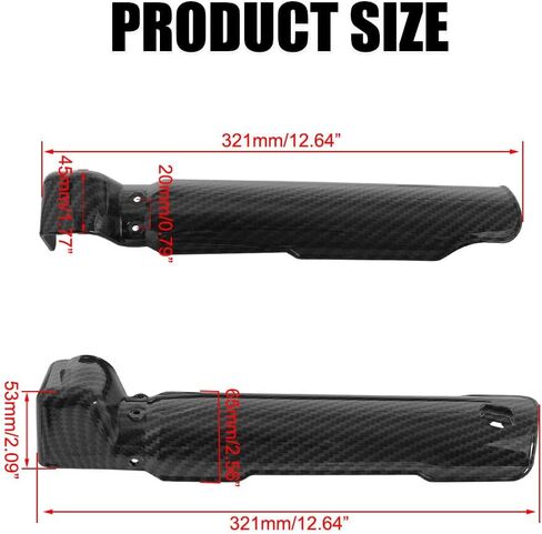 Surron KKE Fork Guards Imitation Carbon Fiber Sur-Ron Front Fork Cover Protector Front Fork Guards Shock Protection Compatible with Electric Dirt Bike Sur-Ron/Surron/Sur Ron S/X / X160 / X260 in Saudi Arabia