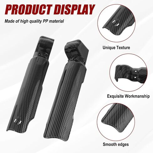 Surron KKE Fork Guards Imitation Carbon Fiber Sur-Ron Front Fork Cover Protector Front Fork Guards Shock Protection Compatible with Electric Dirt Bike Sur-Ron/Surron/Sur Ron S/X / X160 / X260 in Saudi Arabia