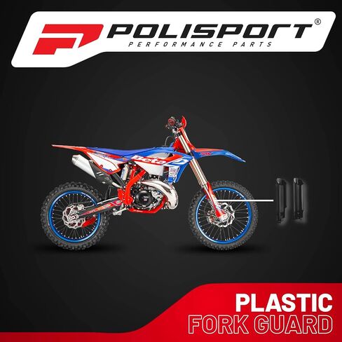 واقيات شوكة التفاف كاملة من Polisport لبيتا RR 125/200/250/300 2T 2019-2026 | بولي بروبيلين عالي التأثير، مقاس OEM، أسود، حماية متينة لشوكة إندورو in Saudi Arabia