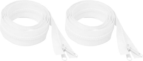 Mandala Crafts Black 26 Inch Double Sided Zipper Reversible Zipper - #5 Plastic Separating Double Pull Zipper for Trampoline Tent Sleeping Bag Zipper Replacement in Saudi Arabia