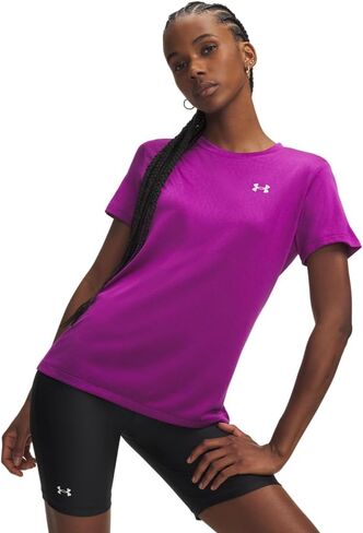 Under Armour Women's Velocity Textured Short Sleeve Crew Neck T Shirt in Kuwait