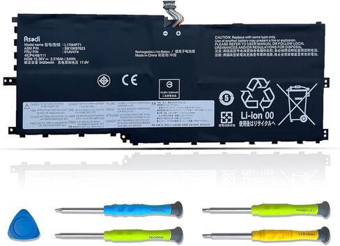 ASODI L17C6P51 01AV498 99Wh بطارية كمبيوتر محمول متوافقة مع Lenovo ThinkPad P72 P73 Series 01AV497 SB10K9K636 SB10K97637 5B10W13903 931QA100H L17M6P52 SB10T83146 5B10W13904 11.4V 868 4 مللي أمبير in Kuwait