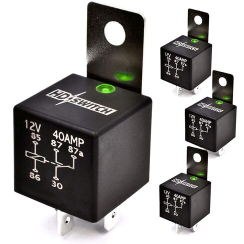 HD Switch (3 Pack) 12V 40A Waterproof Relay Replaces Kubota K3181-62330 w/LED Indicator Light & Dielectric Grease in Saudi Arabia