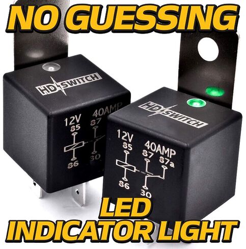 HD Switch (3 Pack) 12V 40A Waterproof Relay Replaces Kubota K3181-62330 w/LED Indicator Light & Dielectric Grease in Saudi Arabia