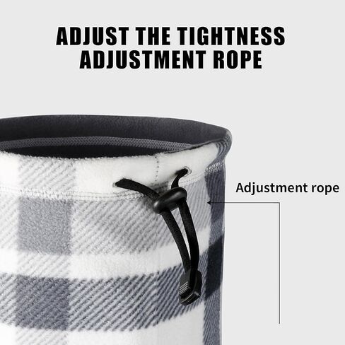 وشاح تزلج لتدفئة الرقبة، قناع مقاوم للرياح - قناع وجه من الصوف السميك لتدفئة الرقبة في الطقس البارد in Kuwait