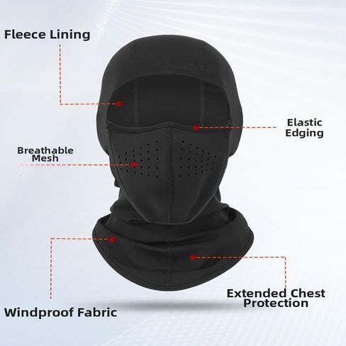 Winter Magnetic Ski Mask Warm Face Mask Full Face Ski Mask for Men Women in Saudi Arabia