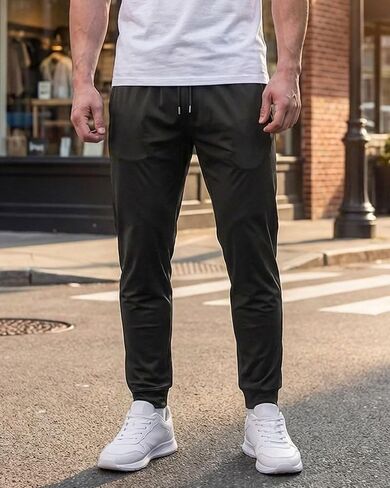 Men's Workout Joggers Pants Drawstring Breathable Casual Pants in Saudi Arabia