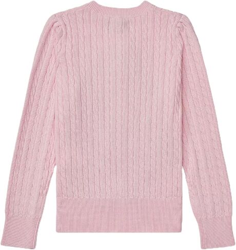 Polo Ralph Lauren Little Girl's Mini Cable Cardigan, 3T, Resort Pink in Saudi Arabia