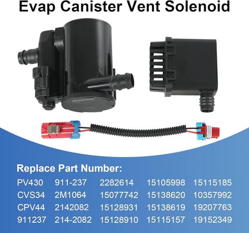 صمام الملف اللولبي للتهوية P0449 متوافق مع Chevy Silverado GMC Sierra 1500 2500 3500 HD Classic 2004-2010 يستبدل الملف اللولبي لعلبة البخار # 911-237 19207763 10357992 CVS34 in Kuwait