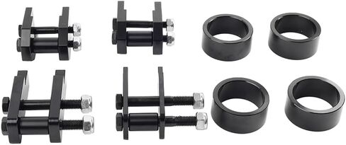 Cnonee1 1 Pc XJ64-UW-2J4V Aluminum 4" Suspension Lift Kit Full Front Rear Suspension Lift Black For Yamaha Rhino 660 2004-2007, For Yamaha Rhino 450 2004-2010 in Saudi Arabia