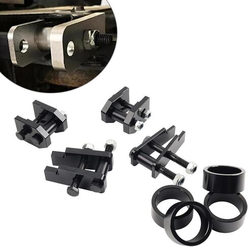 Cnonee1 1 Pc XJ64-UW-2J4V Aluminum 4" Suspension Lift Kit Full Front Rear Suspension Lift Black For Yamaha Rhino 660 2004-2007, For Yamaha Rhino 450 2004-2010 in Saudi Arabia