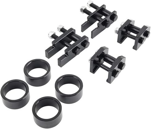 Cnthan7 1 Pc XJ64-UW-2J4V Full Front Rear Suspension Lift 4" Suspension Lift Kit Aluminum Black For Yamaha Rhino 450 2004-2010, For Yamaha Rhino 660 2004-2007 in Kuwait