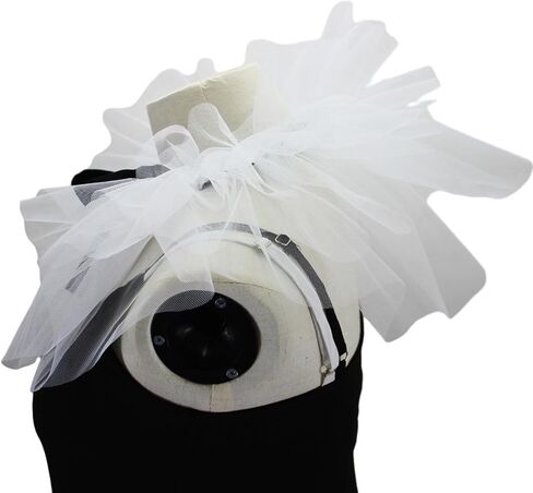 Clown Tulle Ruffled Collar Vintage Neck Ruff Mesh Collar Halloween Cosplay Costume Clown Choker Mesh Neck Ruff Co in Saudi Arabia